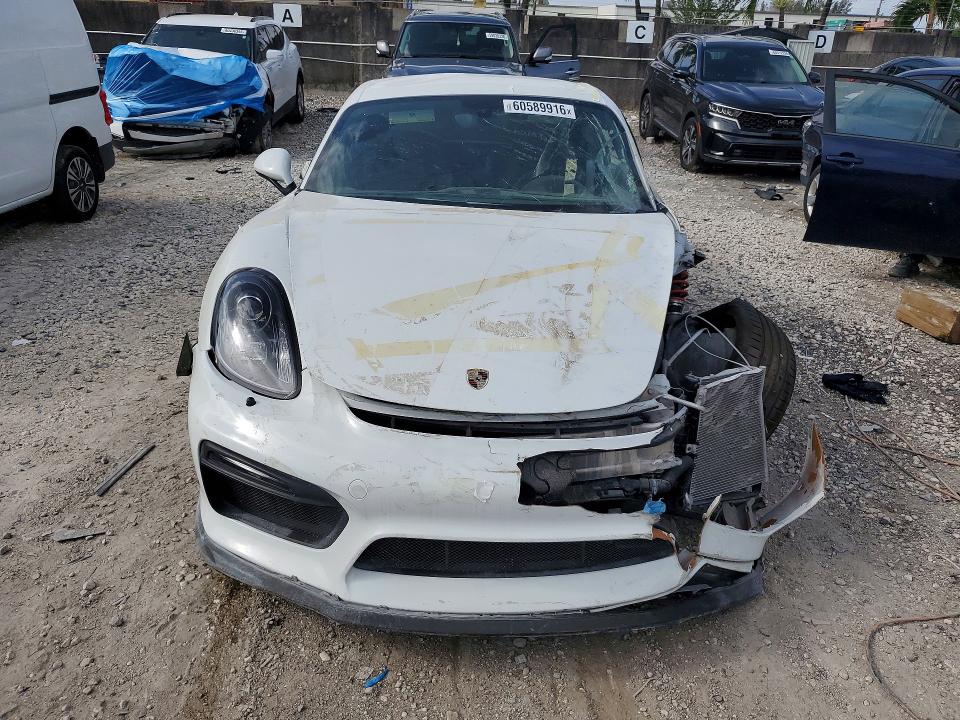 2016 Porsche Cayman VIN WP0AC2A82GK197098 COPART salvage auction — STRIPPED, Nj - Cert Of Title-Salvage (P), sold $11,500 on 2026-07-21 (photo 5)
