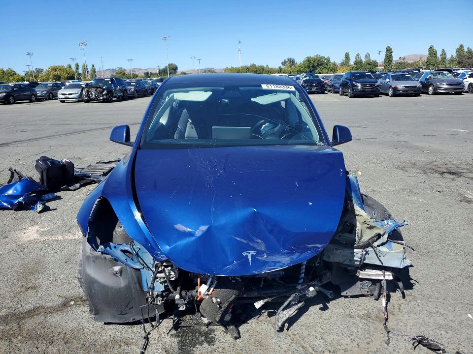 2020 Tesla Model y VIN 5YJYGDEE8LF033957 COPART salvage auction — FRONT END, Salvage Title, sold $15 on 2026-07-24 (photo 5)