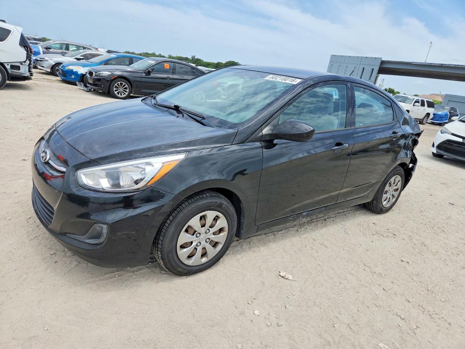 2017 Hyundai Accent VIN KMHCT4AEXHU188306 COPART salvage auction — REAR END, Fl - Cert Of Title Slvg Rebuildable, sold $650 on 2026-07-28 (photo 1)
