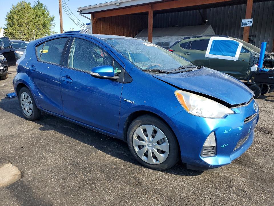 2012 Toyota Prius VIN JTDKDTB33C1527650 COPART salvage auction — FRONT END, Salvage Title, sold $450 on 2026-07-28 (photo 4)
