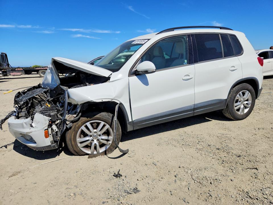 2016 Volkswagen Tiguan VIN WVGAV7AX8GW578330 COPART salvage auction — FRONT END, Ca - Salvage Certificate, sold $200 on 2026-08-04 (photo 1)