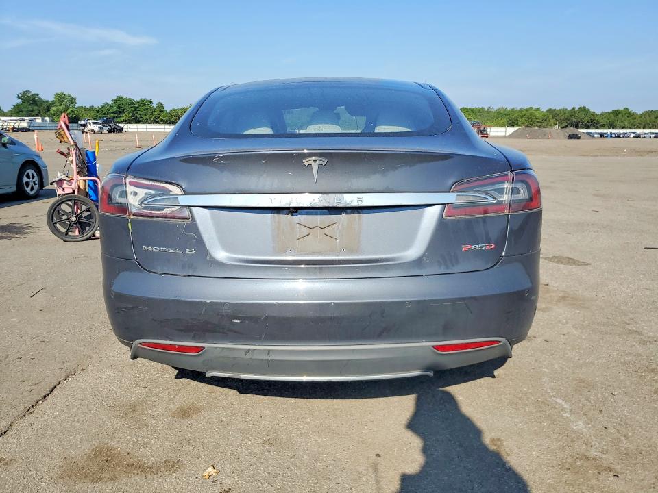 2014 Tesla Model s VIN 5YJSA1H29EFP65282 COPART salvage auction — FRONT END, Ny - Mv-907A Salvage Certificate, sold $2,850 on 2026-07-27 (photo 6)