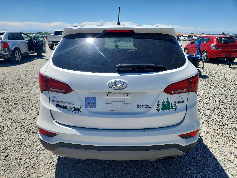 2018 Hyundai Santa fe VIN 5XYZTDLB2JG557216 COPART salvage auction — FRONT END, Co - Salvage Title, sold $750 on 2026-07-28 (photo 6)