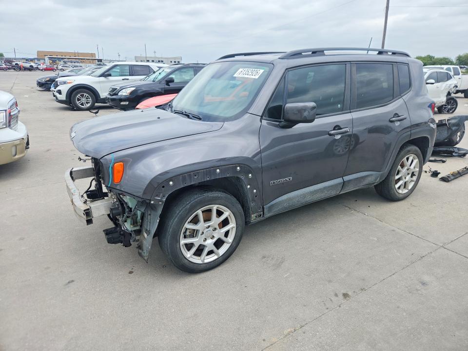 2020 Jeep Renegade VIN ZACNJABB5LPL09207 COPART salvage auction — FRONT END, Tx - Salvage Vehicle Title, sold $1,250 on 2026-08-10 (photo 1)