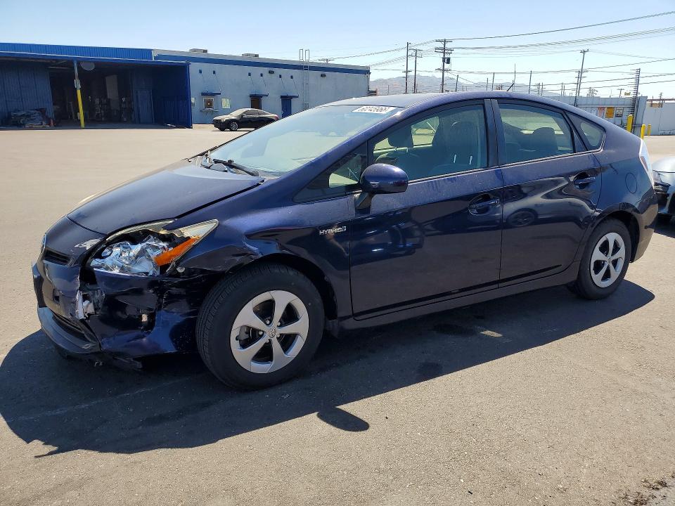 2015 Toyota Prius VIN JTDKN3DU2F0484724 COPART salvage auction — FRONT END, Ca - Salvage Certificate, sold $2,900 on 2026-07-15 (photo 1)