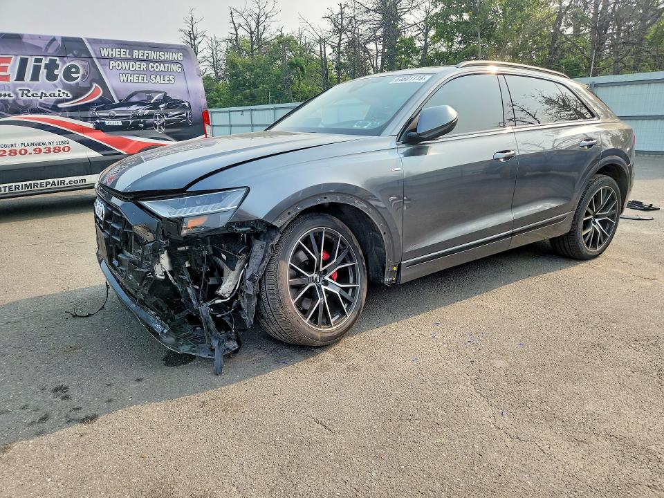 2020 Audi Q8 VIN WA1EVAF10LD019345 COPART salvage auction — FRONT END, Ny - Mv-907A Salvage Certificate, sold $80 on 2026-07-27 (photo 1)