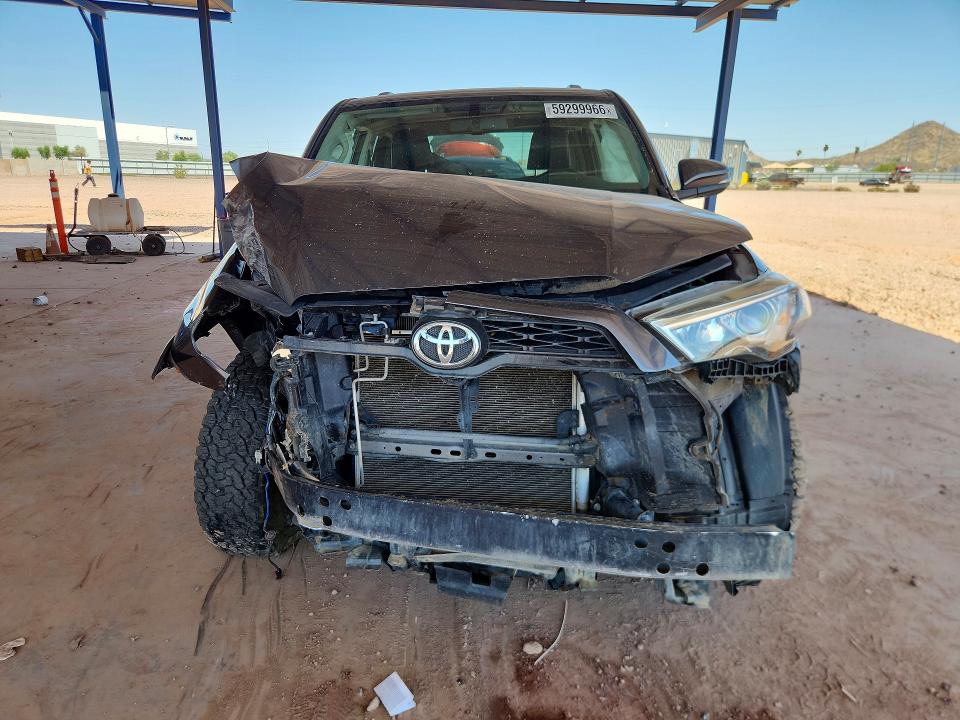 2016 Toyota 4runner VIN JTEBU5JR6G5346280 COPART salvage auction — FRONT END, Az - Cert Of Title - Salvage, sold $500 on 2026-07-28 (photo 5)