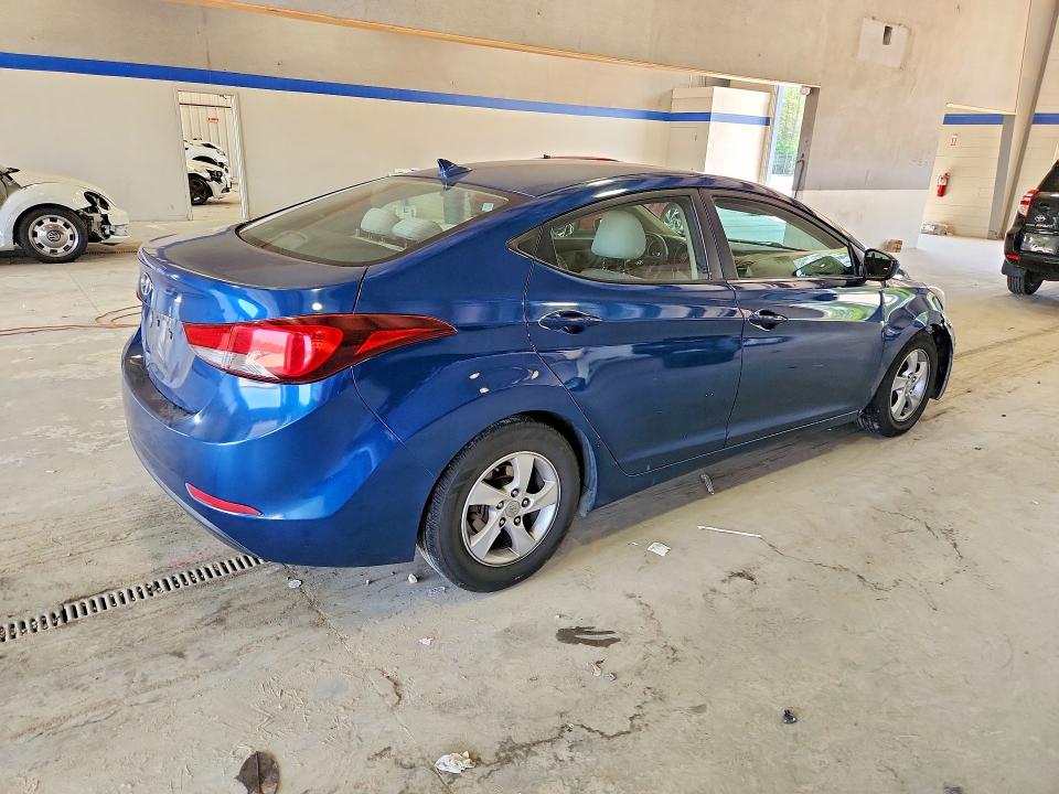 2015 Hyundai Elantra VIN KMHDH4AE7FU252482 COPART salvage auction — FRONT END, Va - Cert Of Title - Salvage, sold $700 on 2026-07-10 (photo 3)
