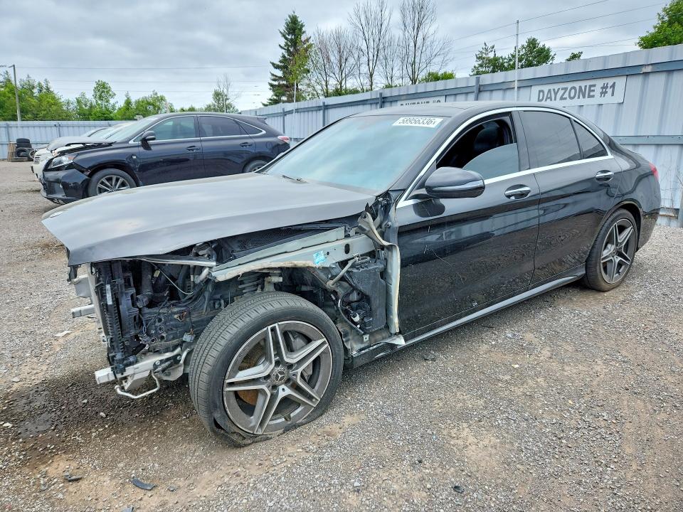 2020 Mercedes-benz C class VIN 55SWF8EB7LU334807 COPART salvage auction — FRONT END, On - Permit No Brand - Unfit, sold $3,600 on 2026-07-30 (photo 1)