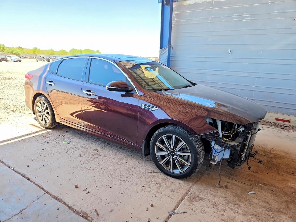 2019 Kia Optima VIN 5XXGU4L11KG318354 COPART salvage auction — FRONT END, Az - Cert Of Title - Salvage, sold $3,650 on 2026-07-09 (photo 4)