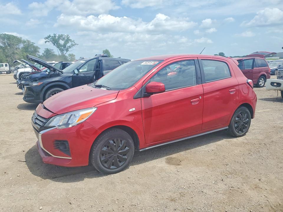 2022 Mitsubishi Mirage VIN ML32AUHJ6NH006701 COPART salvage auction — FRONT END, Ia - Cert Of Title-Salvage Title, sold $2,000 on 2026-07-31 (photo 1)