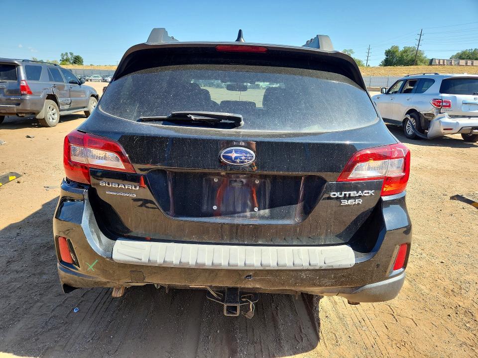 2016 Subaru Outback VIN 4S4BSENC0G3247736 COPART salvage auction — REAR END, Salvage Title, sold $3,650 on 2026-08-03 (photo 6)