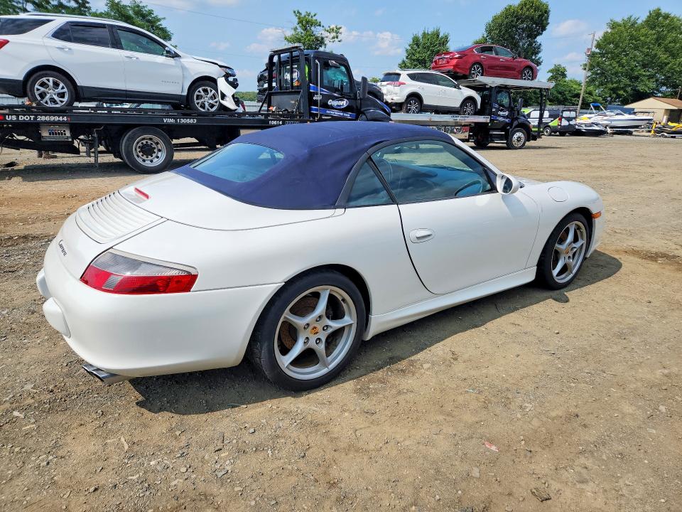 2004 Porsche 911 VIN WP0CA29924S652510 COPART salvage auction — WATER/FLOOD, Nj - Cert Of Title-Salvage Flood, sold $2,700 on 2026-08-10 (photo 3)