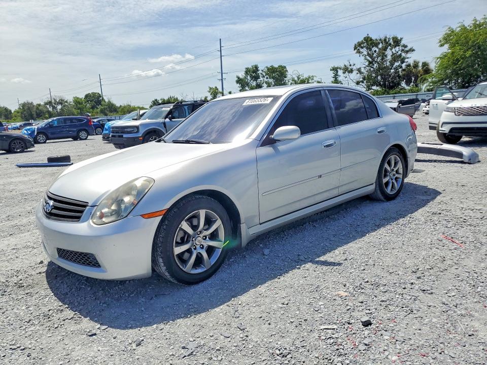 2006 Infiniti G35 VIN JNKCV51E36M502779 COPART salvage auction — REAR END, FL - CERT OF TITLE SLVG REBUILDABLE, sold $400 on 2026-07-24 (photo 1)