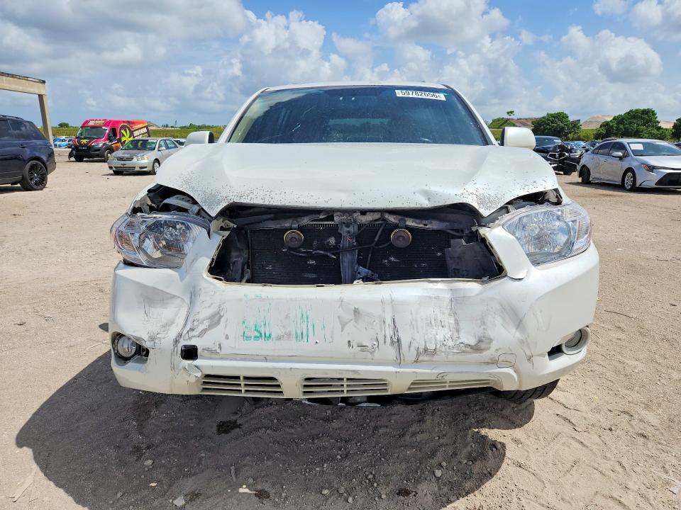 2008 Toyota Highlander VIN JTEES42A982065311 COPART salvage auction — FRONT END, FL - CERT OF TITLE SLVG REBUILDABLE, sold $275 on 2026-07-23 (photo 5)