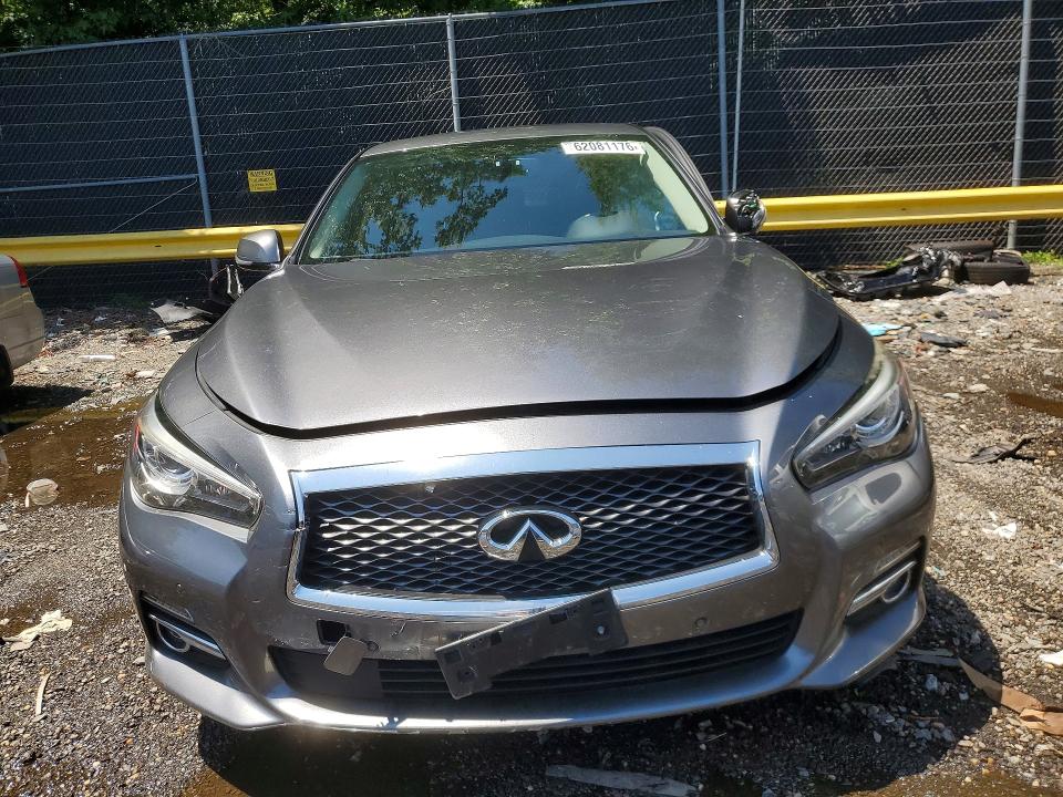 2016 Infiniti Q50 VIN JN1EV7AR2GM340141 COPART salvage auction — SIDE, Md - Cert Of Salvage > 75% Damage, sold $2,650 on 2026-07-31 (photo 5)