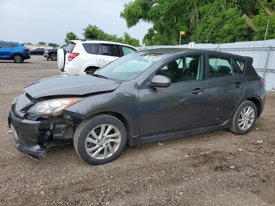 2012 Mazda 3 VIN JM1BL1L73C1571723 COPART salvage auction — UNDERCARRIAGE, ON - PERMIT NO BRAND - UNFIT, sold $400 on 2026-07-21 (photo 1)