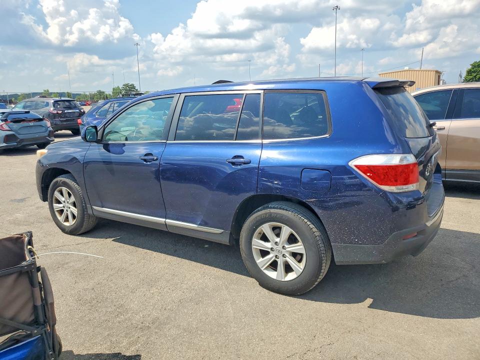 2013 Toyota Highlander VIN 5TDBK3EH2DS213232 COPART salvage auction — FRONT END, OH - CERT OF TITLE-SALVAGE, sold $1,800 on 2026-07-24 (photo 2)