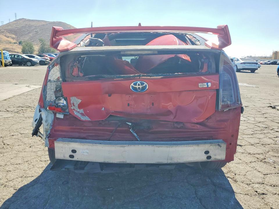 2012 Toyota Prius VIN JTDKN3DU4C5477336 COPART salvage auction — REAR END, Ca - Salvage Certificate, sold $775 on 2026-07-27 (photo 6)