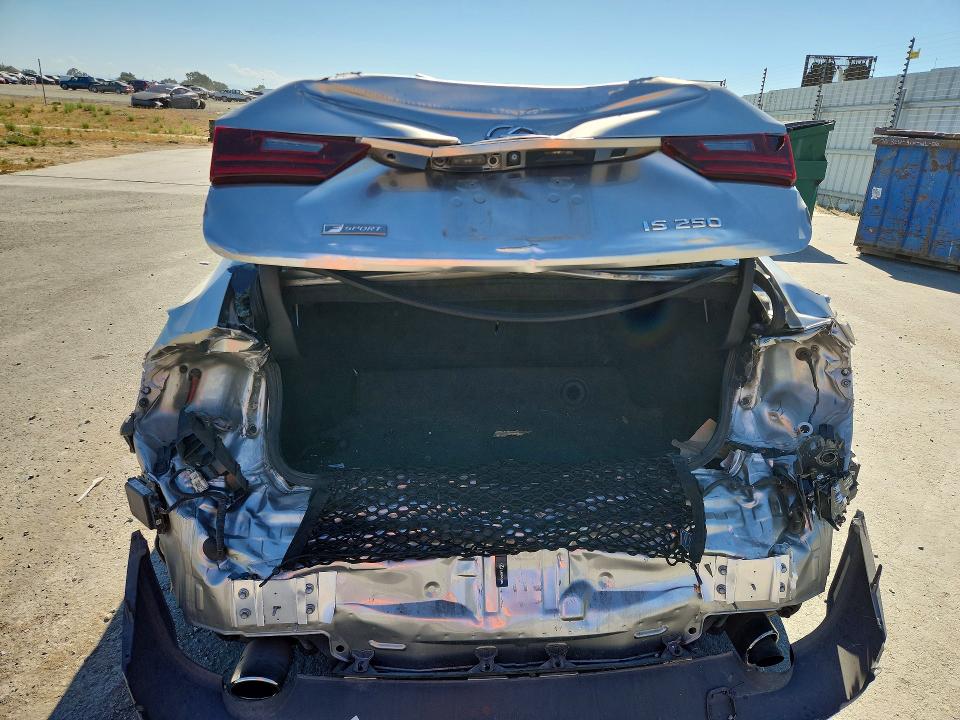 2015 Lexus Is VIN JTHBF1D20F5054594 COPART salvage auction — REAR END, Ca - Salvage Certificate, sold $325 on 2026-07-28 (photo 6)