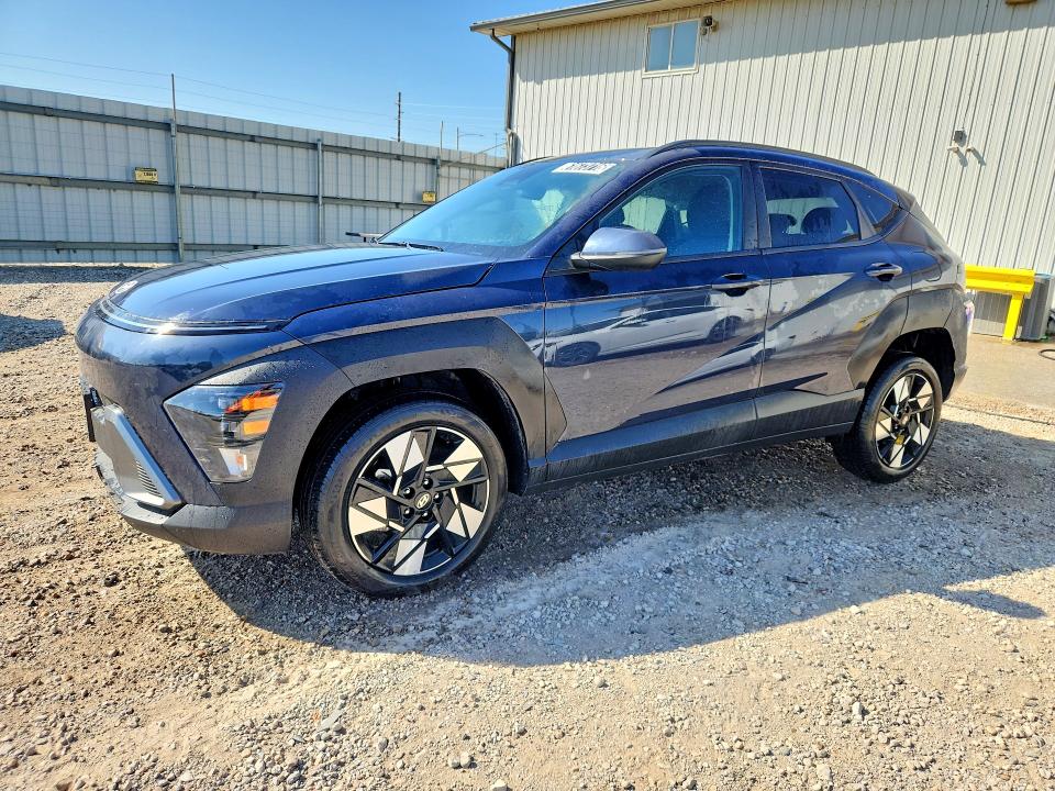 2025 Hyundai Kona VIN KM8HBCAB3SU338109 COPART salvage auction — FRONT END, Fl - Certificate Of Destruction (P), sold $80 on 2026-07-22 (photo 1)