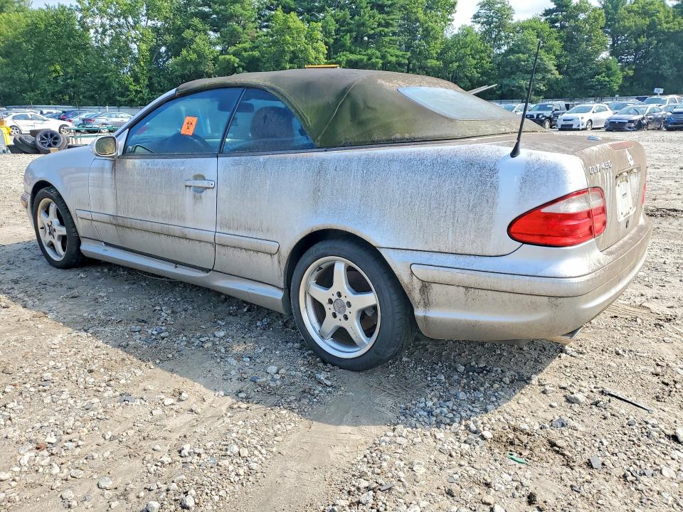 2002 Mercedes-benz Clk-class VIN WDBLK70G62T103758 COPART salvage auction — NORMAL WEAR, MA - CERTIFICATE OF TITLE, sold $80 on 2026-07-27 (photo 2)