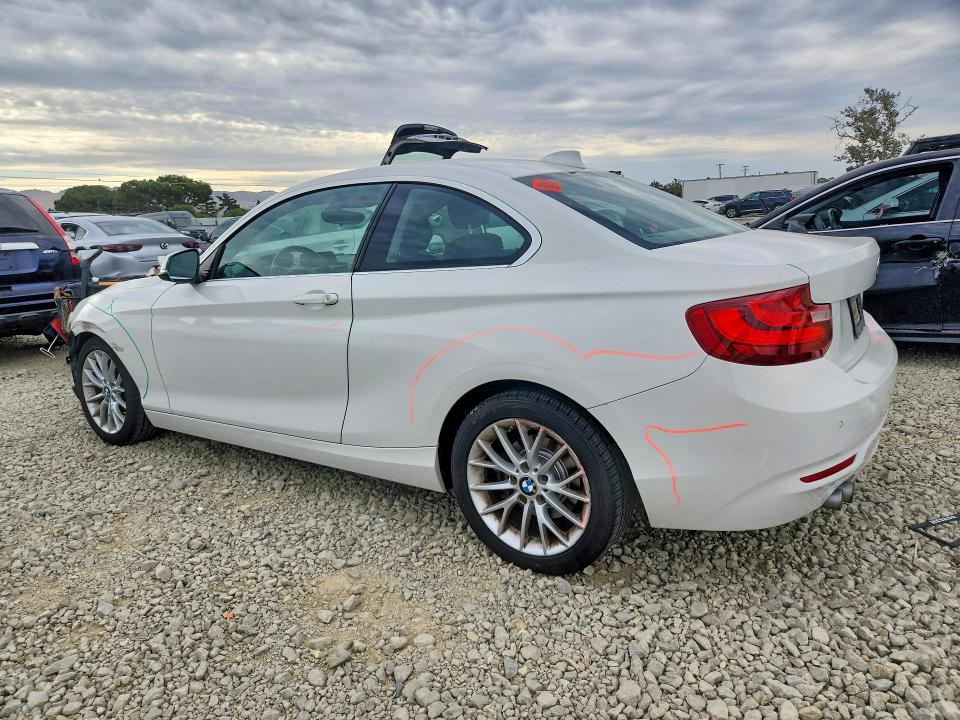 2014 BMW 2 series VIN WBA1F5C54EV255443 COPART salvage auction — FRONT END, CA - SALVAGE CERTIFICATE, sold $1,450 on 2026-08-11 (photo 2)