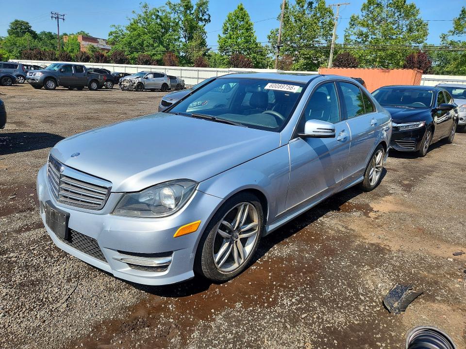 2013 Mercedes-benz C class VIN WDDGF8ABXDR275605 COPART salvage auction — FRONT END, CT - CERTIFICATE OF TITLE, sold $525 on 2026-07-23 (photo 1)