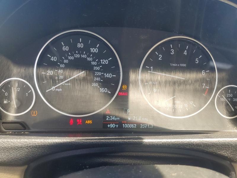 2013 BMW 3er VIN WBA3B1C59DK128264 COPART salvage auction — FRONT END, CA - SALVAGE CERTIFICATE, sold $60 on 2026-07-27 (photo 9)