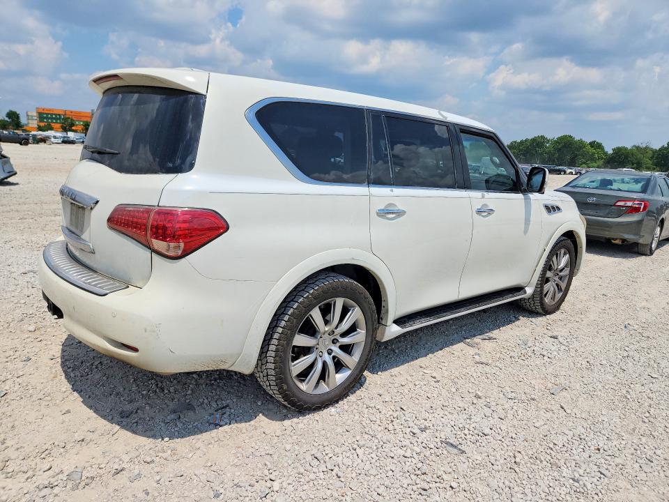 2012 Infiniti Qx56 VIN JN8AZ2NF0C9516141 COPART salvage auction — FRONT END, Oh - Certificate Of Title, sold $1,300 on 2026-07-31 (photo 3)