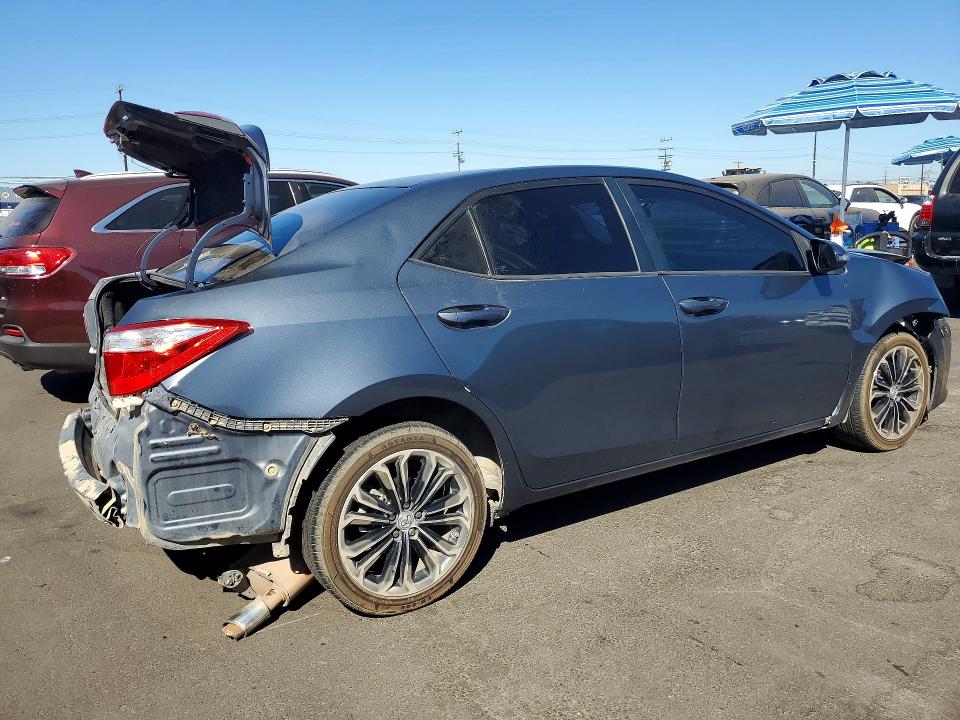 2016 Toyota Corolla VIN 5YFBURHE1GP479580 COPART salvage auction — REAR END, CA - SALVAGE CERTIFICATE, sold $1,100 on 2026-07-22 (photo 3)