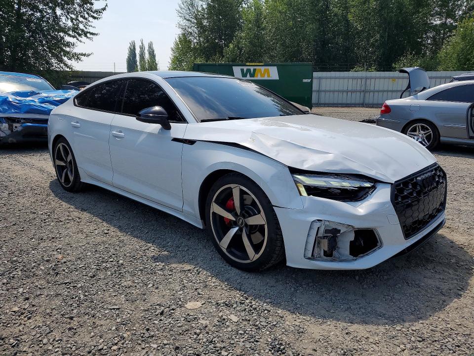 2023 Audi A5 VIN WAUFACF58PA058225 COPART salvage auction — FRONT END, Salvage Title, sold $11,900 on 2026-08-24 (photo 4)