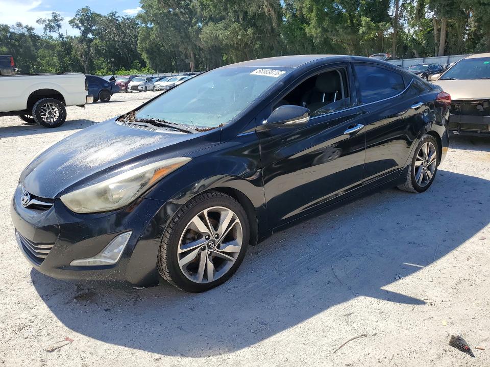 2016 Hyundai Elantra VIN KMHDH4AEXGU607498 COPART salvage auction — MINOR DENT/SCRATCHES, FL - CERTIFICATE OF TITLE, sold $700 on 2026-07-17 (photo 1)