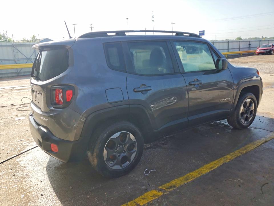 2018 Jeep Renegade VIN ZACCJBAB8JPH18414 COPART salvage auction — WATER/FLOOD, KY - BILL OF SALE/PART ONLY/NO TITL, sold $950 on 2026-08-12 (photo 3)