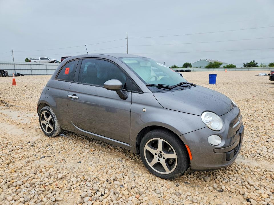 2012 Fiat 500 VIN 3C3CFFAR0CT385129 COPART salvage auction — SIDE, Tx - Salvage Vehicle Title, sold $150 on 2026-08-13 (photo 4)