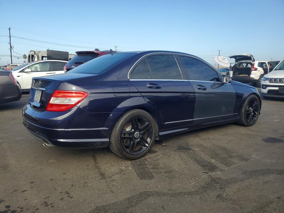 2011 Mercedes-benz C class VIN WDDGF5EB4BA445459 COPART salvage auction — FRONT END, CA - SALVAGE CERTIFICATE, sold $575 on 2026-07-29 (photo 3)
