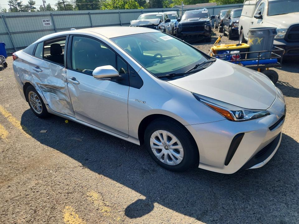 2021 Toyota Prius VIN JTDKAMFU5M3147846 COPART salvage auction — SIDE, PA - CERTIFICATE OF SALVAGE, sold $300 on 2026-07-21 (photo 4)