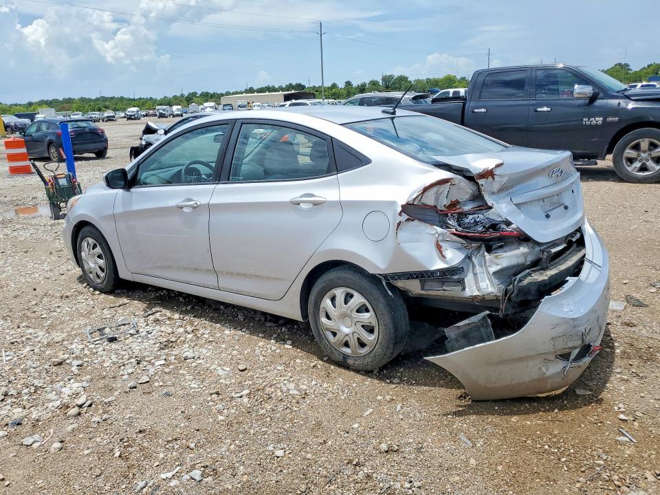 2017 Hyundai Accent VIN KMHCT4AE0HU249596 COPART salvage auction — REAR END, Tx - Salvage Vehicle Title, sold $675 on 2026-07-23 (photo 2)