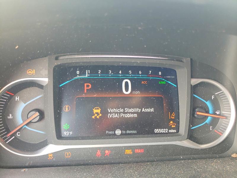 2022 Honda Pilot VIN 5FNYF6H81NB074132 COPART salvage auction — FRONT END, Ct - Cert Of Title-Salvage, sold $8,400 on 2026-08-25 (photo 9)