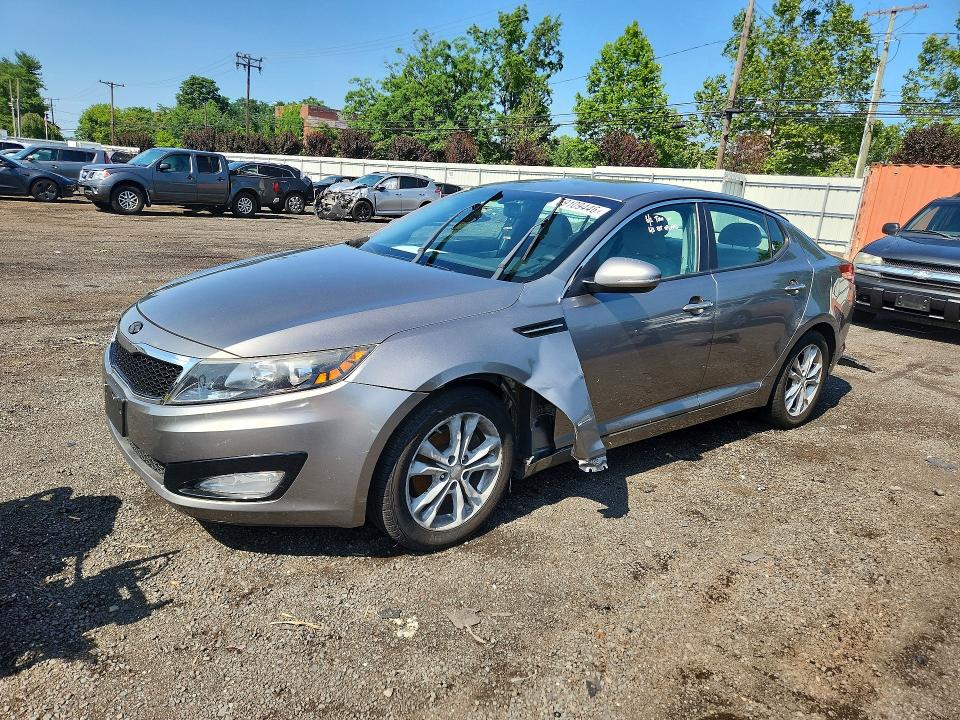 2013 Kia Optima VIN 5XXGN4A74DG210477 COPART salvage auction — FRONT END, Salvage Title, sold $575 on 2026-07-17 (photo 1)