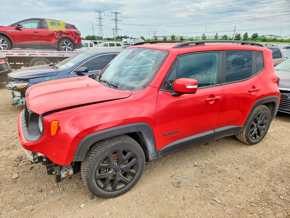 2018 Jeep Renegade VIN ZACCJABB9JPH54900 COPART salvage auction — FRONT END, Il - Certificate Of Title, sold $1,450 on 2026-07-30 (photo 1)
