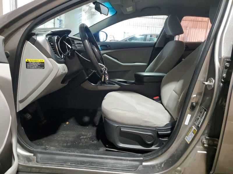 2012 Kia Optima VIN 5XXGM4A77CG075254 COPART salvage auction — FRONT END, Pa - Certificate Of Salvage, sold $575 on 2026-07-13 (photo 7)