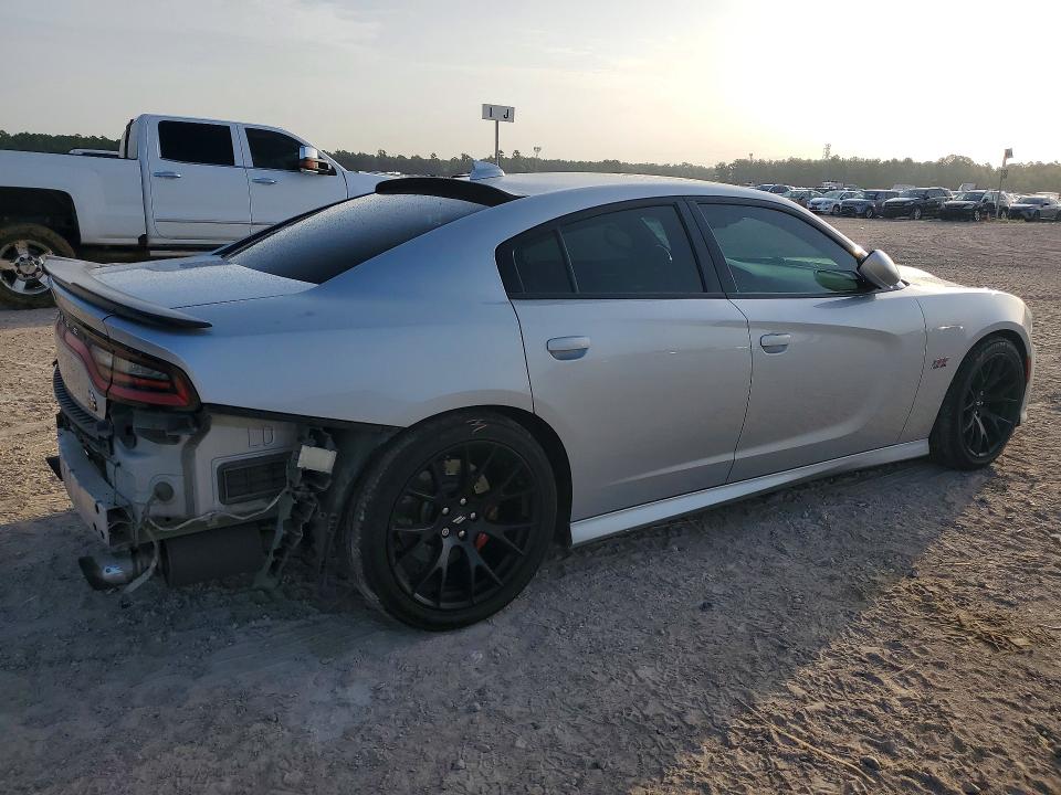 2019 Dodge Charger VIN 2C3CDXGJ9KH661781 COPART salvage auction — REAR END, TX - SALVAGE VEHICLE TITLE (P), sold $8,600 on 2026-07-28 (photo 3)