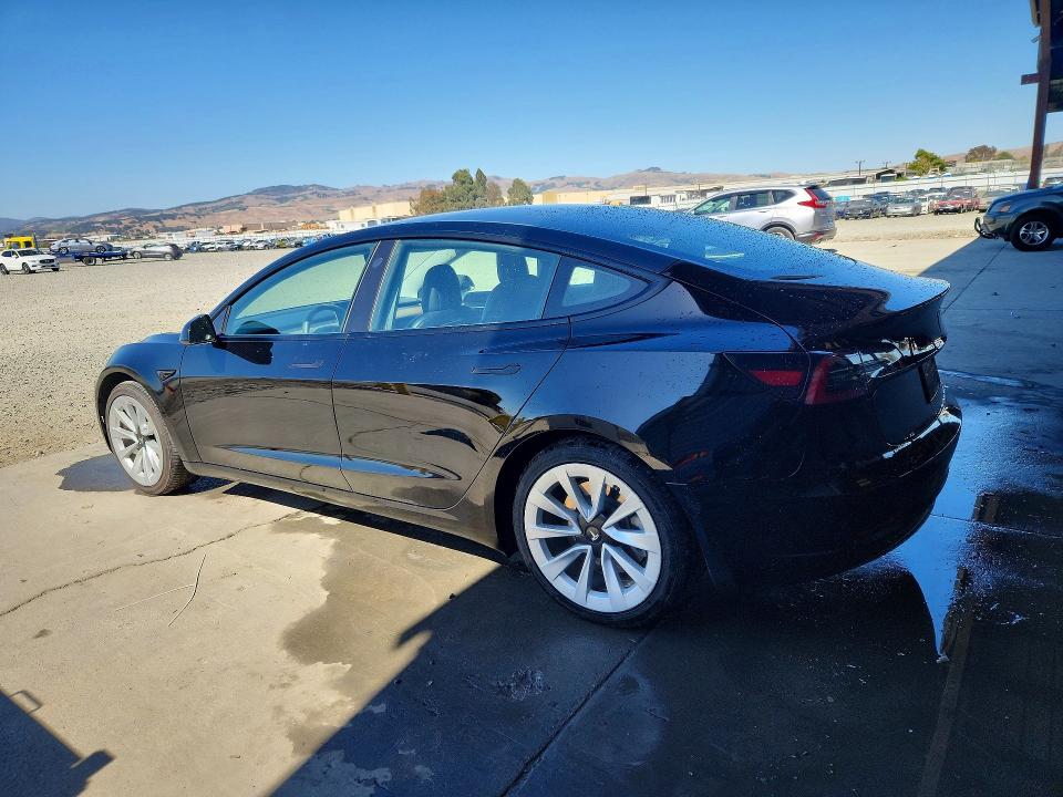 2022 Tesla Model 3 VIN 5YJ3E1EA9NF304538 COPART salvage auction — FRONT END, CA - SALVAGE CERTIFICATE, sold $6,000 on 2026-07-23 (photo 2)