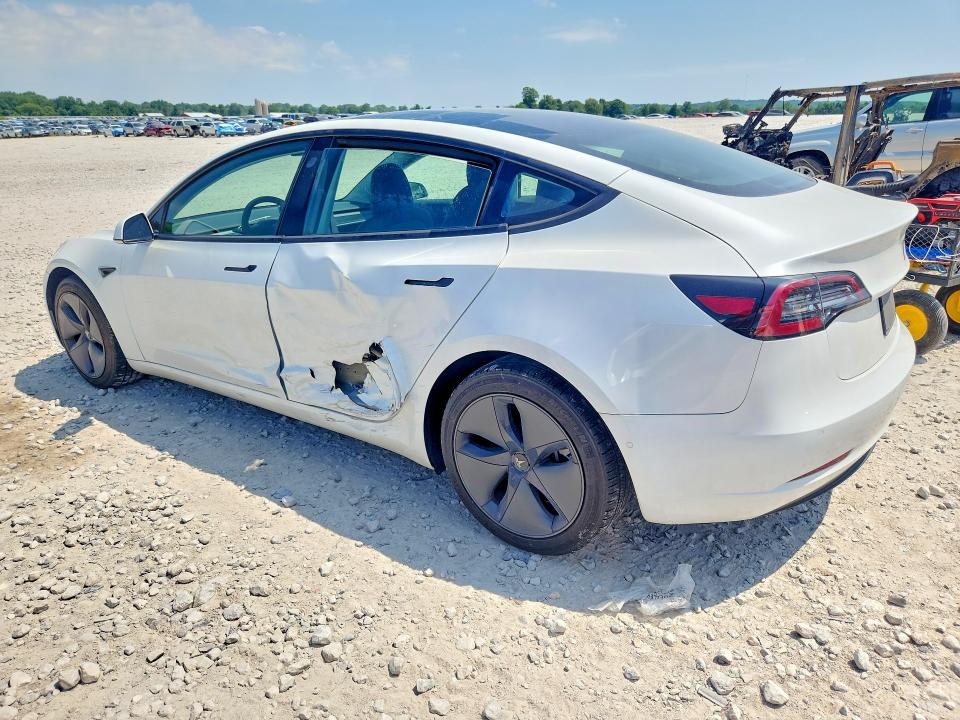 2020 Tesla VIN 5YJ3E1EBXLF735332 COPART salvage auction — SIDE, Mi - Certificate Of Title, sold $10,800 on 2026-07-30 (photo 2)