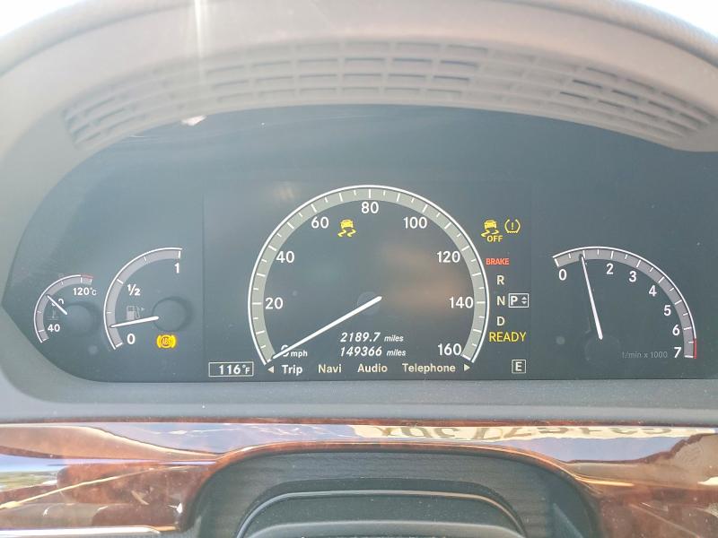 2011 Mercedes-benz S class VIN WDDNG9FBXBA387142 COPART salvage auction — UNDERCARRIAGE, MD - CERTIFICATE OF TITLE (P), sold $4,950 on 2026-08-10 (photo 9)