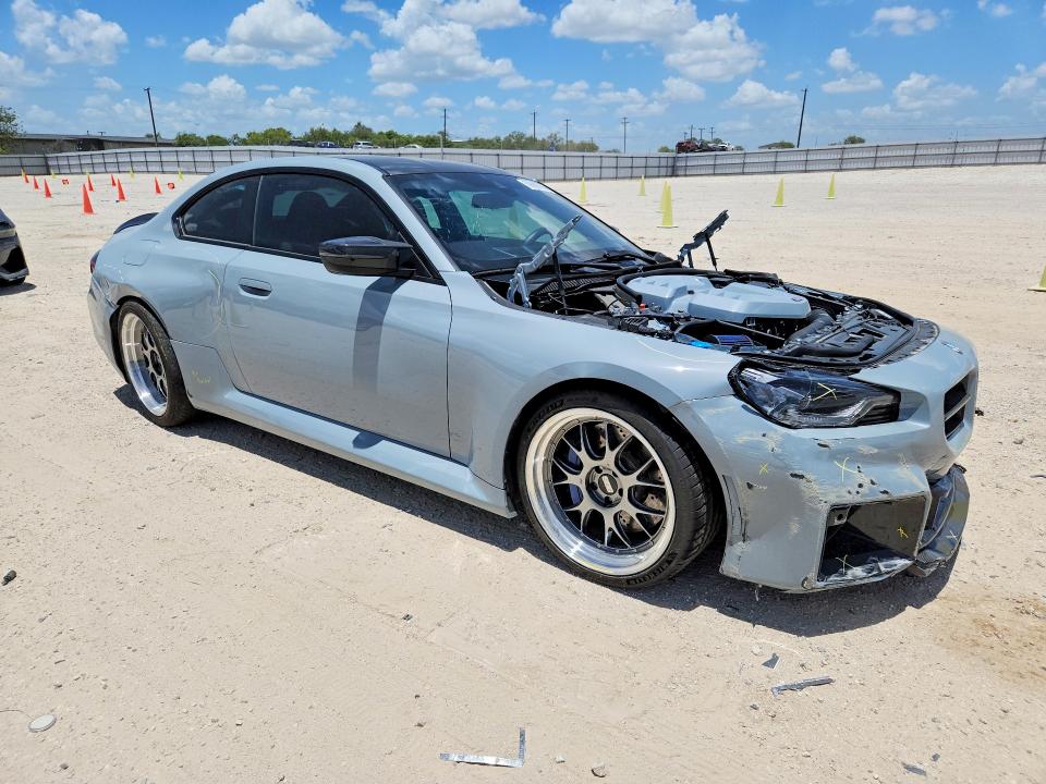 2024 BMW M2 VIN 3MF13DM03R8E06285 COPART salvage auction — SIDE, TX - SALVAGE VEHICLE TITLE (P), sold $20,000 on 2026-07-23 (photo 4)