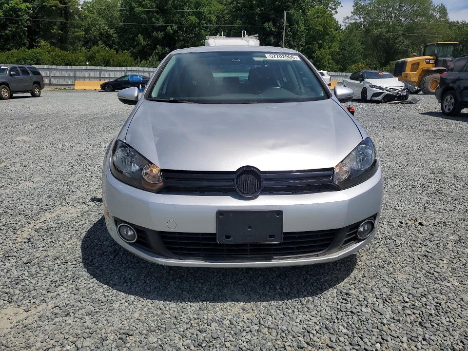 2014 Volkswagen Golf VIN WVWDM7AJ3EW003095 COPART salvage auction — DAMAGE HISTORY, NC - DEALER ONLY SALVAGE TITLE, sold $175 on 2026-07-30 (photo 5)
