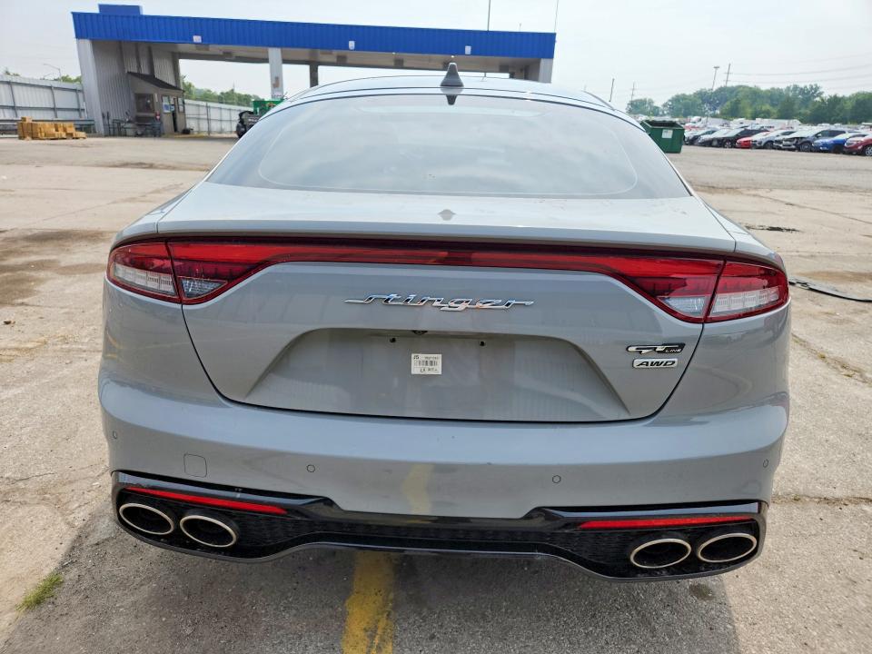 2022 Kia Stinger VIN KNAE35LD6N6109945 COPART salvage auction — FRONT END, Oh - Cert Of Title-Salvage, sold $9,300 on 2026-08-24 (photo 6)