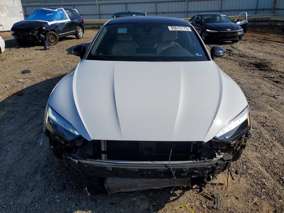 2023 Audi A5 VIN WAUFACF5XPA036467 COPART salvage auction — FRONT END, Va - Cert Of Title - Salvage, sold $1,650 on 2026-07-31 (photo 5)